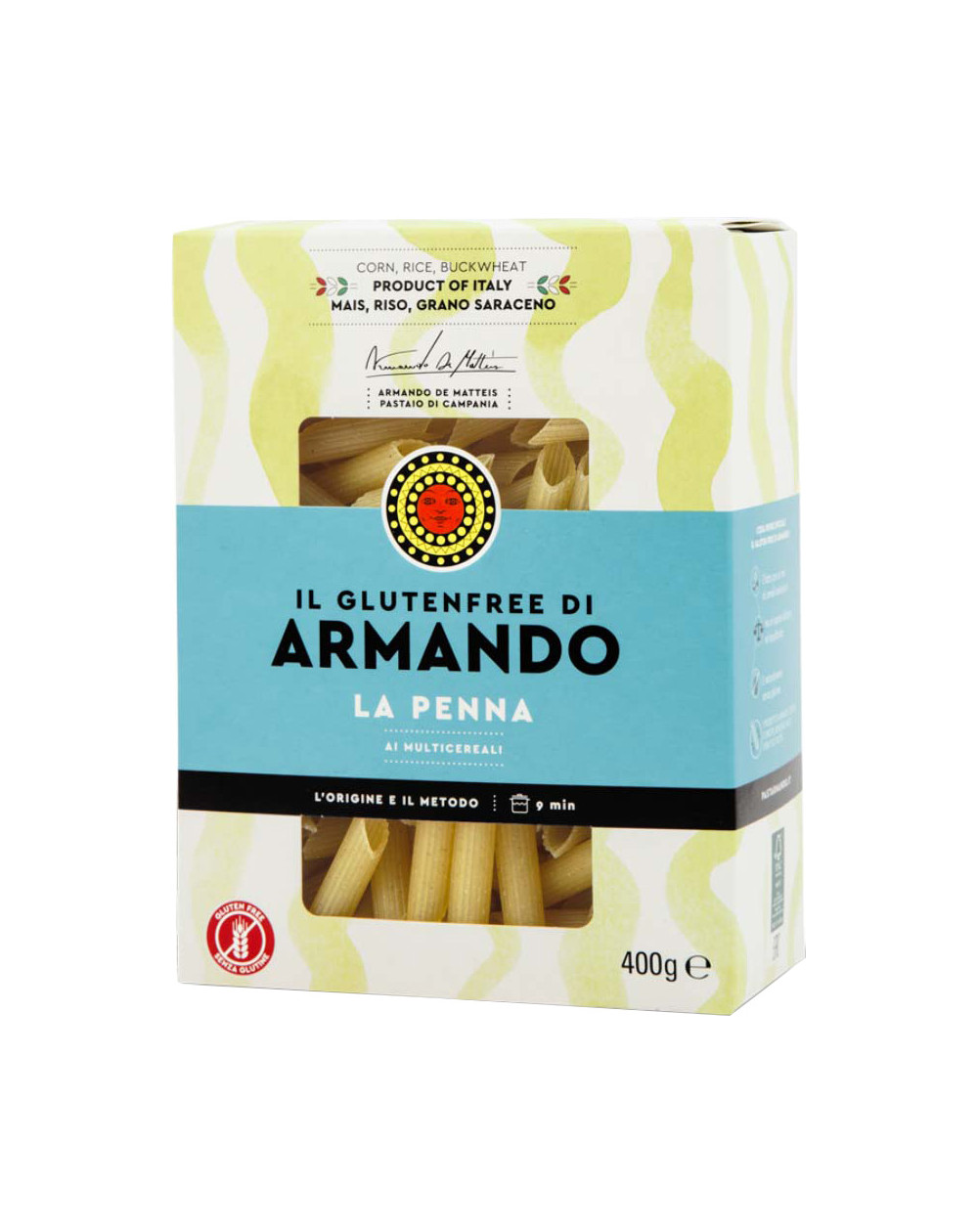 Pasta Armando Gr. Armando "La Penna", Krt. 12 x 400g Glutenfree