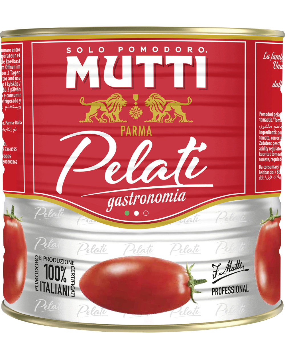 Pelati Mutti Pelati GASTRONOMIA 6 x 2.5kg