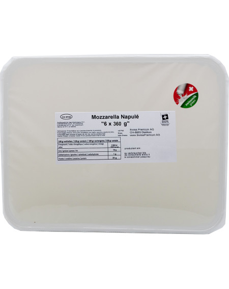 Pizzaqualität Mozzarella NAPOLI, Schale à 6 x 360g (VB)