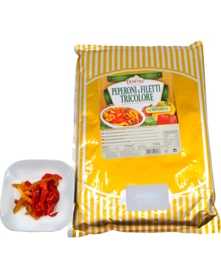 Peperoni Peperoni a filetti tricolore 1700g (Beutel)