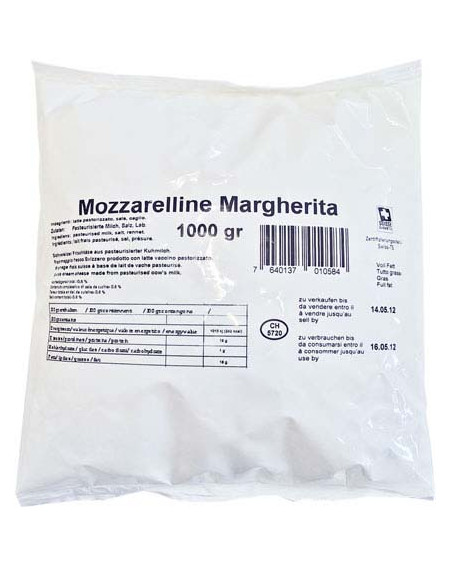 Salatqualität Mozzarelline Margherita 1kg