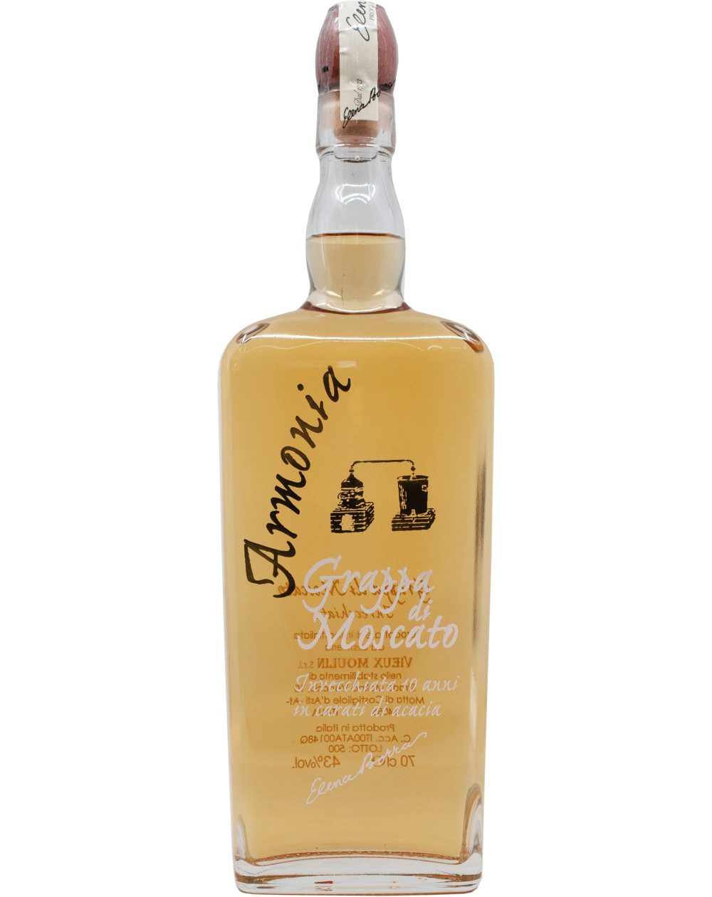 Grappa Grappa Armonia Moscato 43%, 70 cl