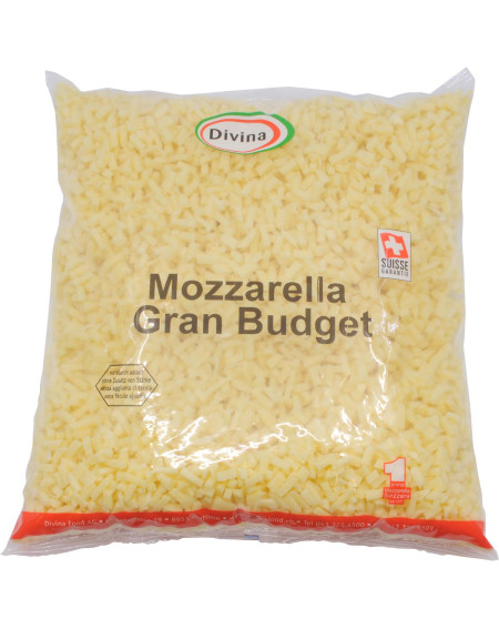 Pizzaqualität Mozzarella Gran Budget geraffelt 2.5kg