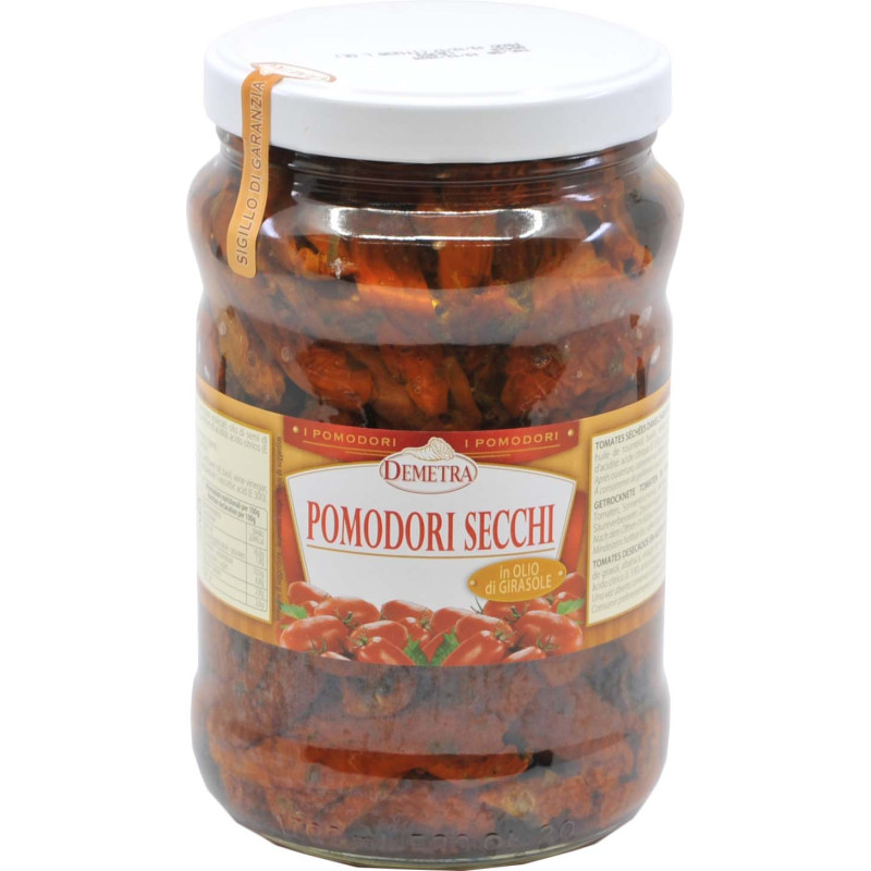 Tomaten Spezialitäten Pomodori secchi in olio "Italiani" 1700ml (Glas)
