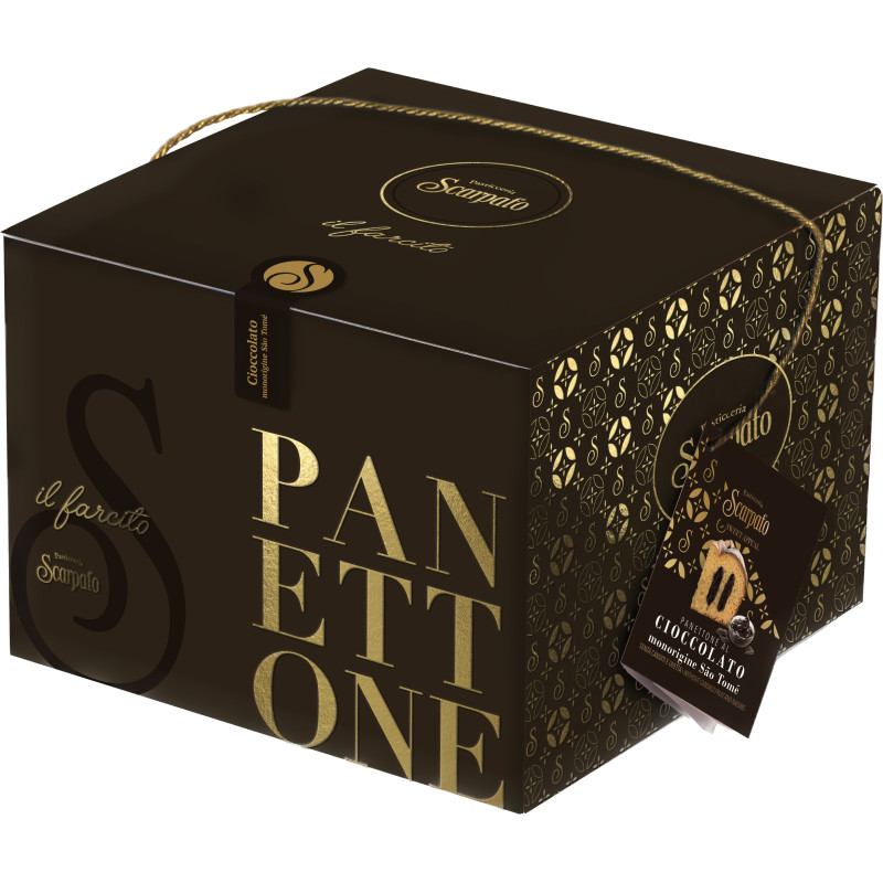 Panettone 13016 / PANETTONE CIOCCOLATO SÃO TOMÉ 1KG IN SCATOLA 6PZXCT