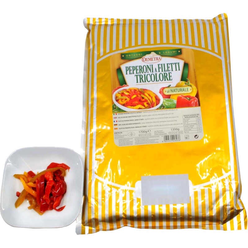 Peperoni Peperoni a filetti tricolore 1700g (Beutel)