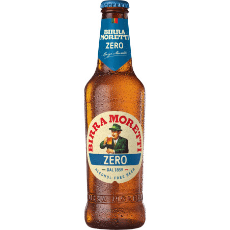 Bier Birra Moretti ZERO Alkoholfrei 24 x 33cl