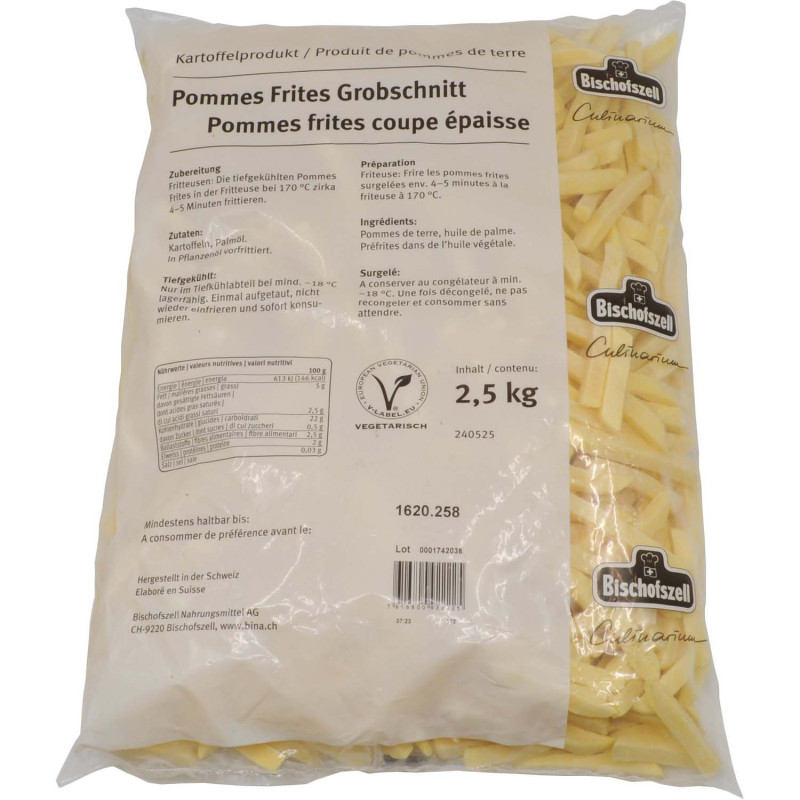 Kartoffeln Pommes Frites 4 x 2.5kg TK