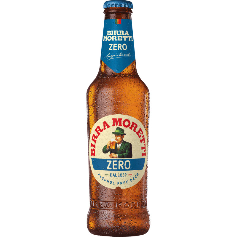 Bier Birra Moretti ZERO Alkoholfrei 24 x 33cl