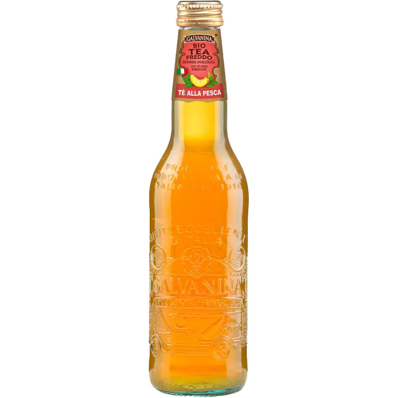 Süssgetränke BIO Galvanina Thé freddo alla pesca 12 x 35,5cl Glas