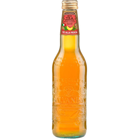 Süssgetränke BIO Galvanina Thé freddo alla pesca 12 x 35,5cl Glas
