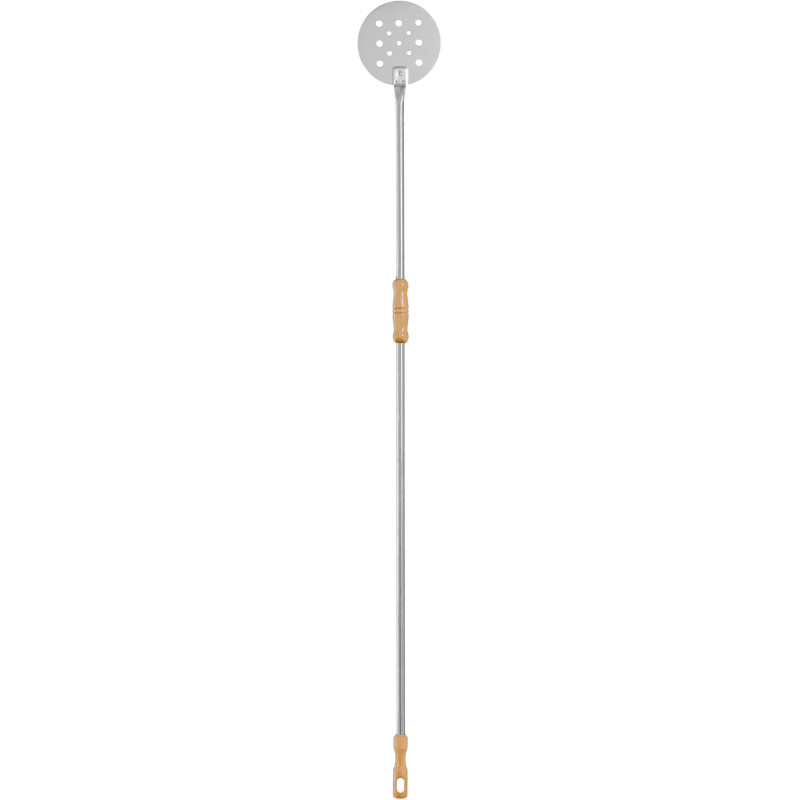 Pizzazubehör Pala per cuocere forata Ø 20cm inox - h 170cm, 92/20